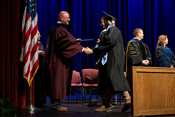 Graduates during convocation for the College of Academic Success & Interdisciplinary Studies.
