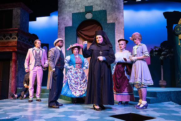 Dress rehearsal for Theater production, Comedy of Errors.