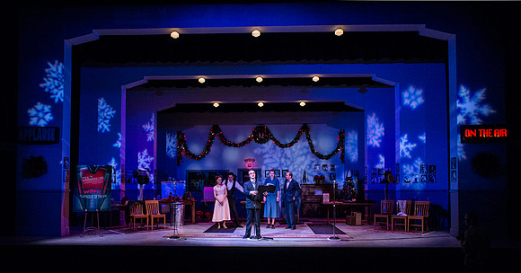 It's a Wonderful Life: A Live Radio Play, comes to life on stage at the Snow Drama Theater at BYU-Idaho.  It was written by Joe Landry and directed by Roger Merrill.