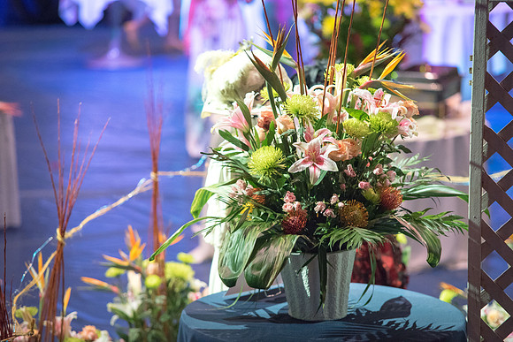 This event showcases the collaboration between the Floral, Apparel Design, Art, and Culinary Departments.