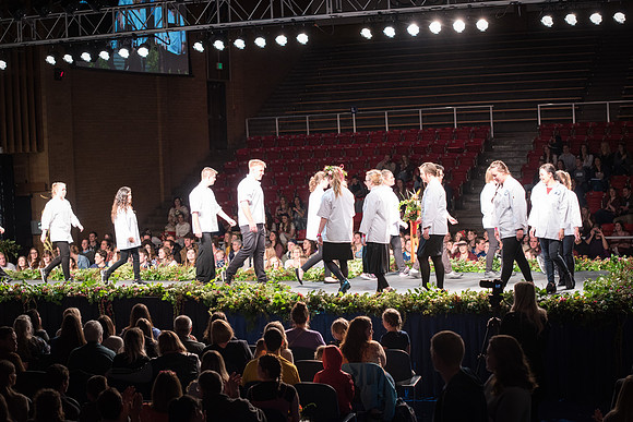 This event showcases the collaboration between the Floral, Apparel Design, Art, and Culinary Departments.