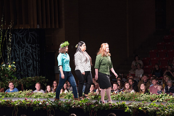 This event showcases the collaboration between the Floral, Apparel Design, Art, and Culinary Departments.