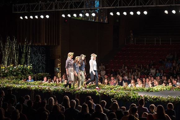 This event showcases the collaboration between the Floral, Apparel Design, Art, and Culinary Departments.