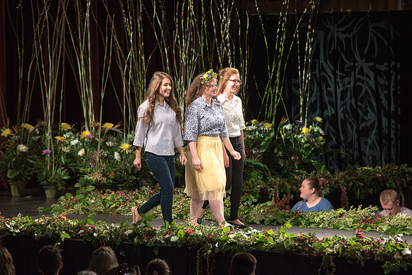 This event showcases the collaboration between the Floral, Apparel Design, Art, and Culinary Departments.