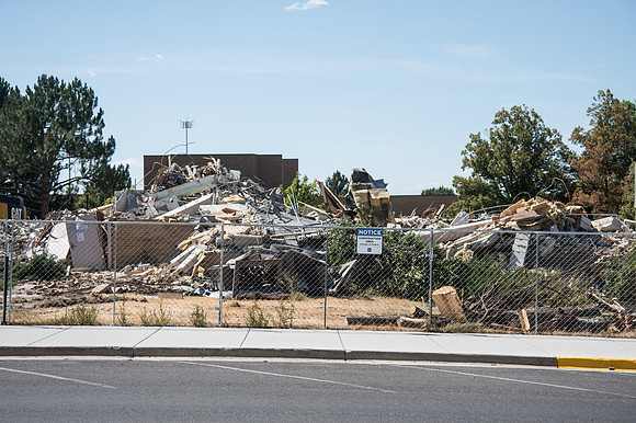 BYU-Idaho Kirkham building demolition. Summer Term
