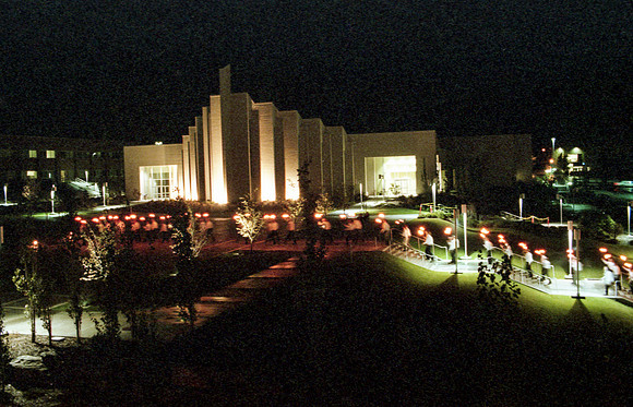 Torch lIght parade for the Spori Celebration.