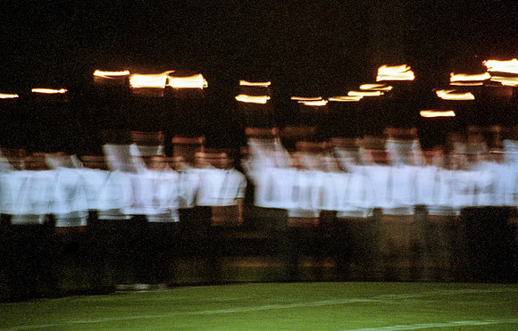 Torch lIght parade for the Spori Celebration. Oct 2000