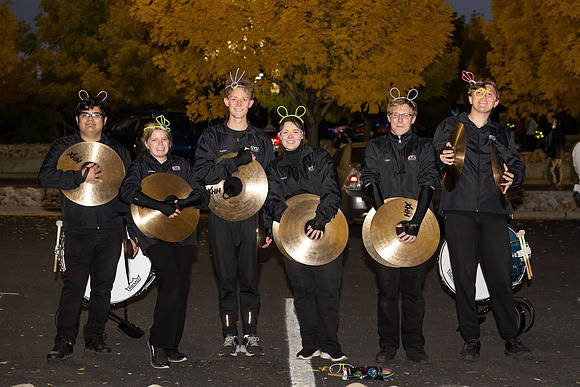 Students participate in the Spirit Week festivities that include a torch lighting and parade.
