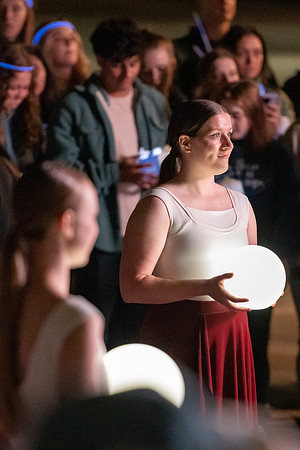 Students participate in the Spirit Week festivities that include a torch lighting and parade.