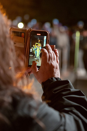 Students participate in the Spirit Week festivities that include a torch lighting and parade.