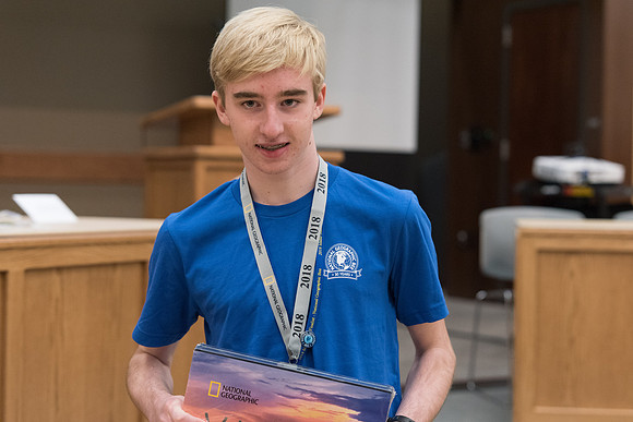 Students from all over Idaho compete in the National Geographic Geography Bee.