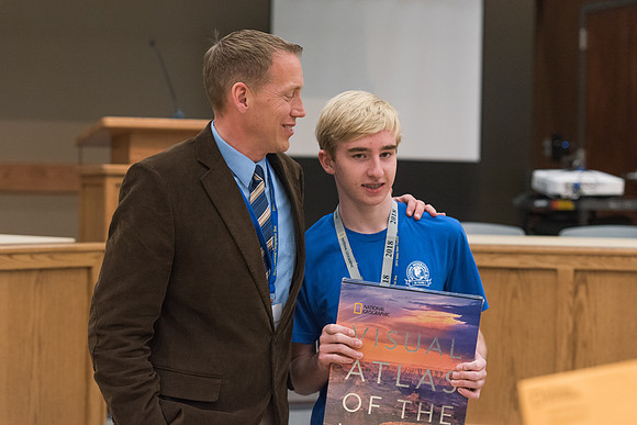 Students from all over Idaho compete in the National Geographic Geography Bee.