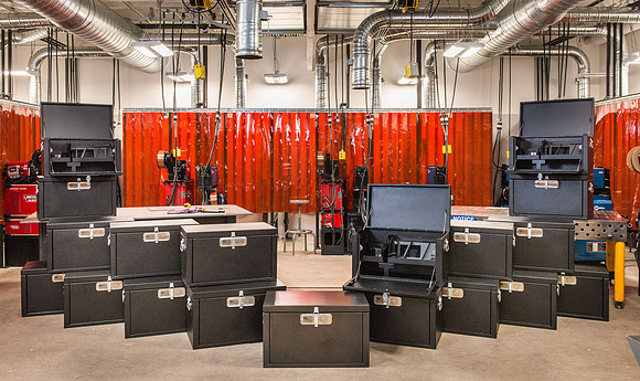 Welding students manufactured tool boxes during the semester. April 2018