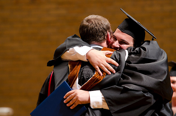 Commencement during graduation spring 2012