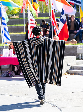 International Students show their spirit at the Spirit Week Cultural Fashion Show.