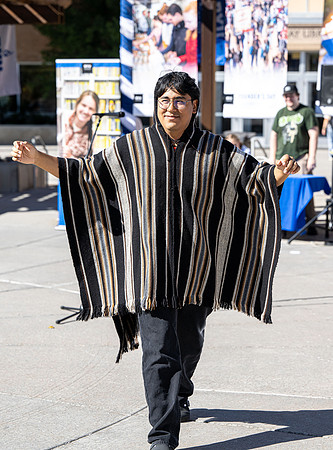 International Students show their spirit at the Spirit Week Cultural Fashion Show.