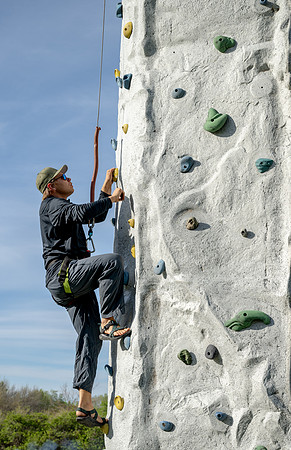 Beaver Dick Park Rock Wall Set Up - May 2025