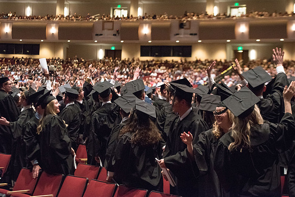 BYU-Idaho Winter Semester Graduation. Commencement.