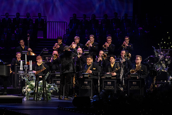 Laura Osnes performs during the Christmas concert with BYUI Student music programs.