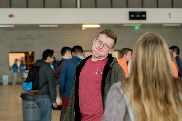 New students enjoy a free meal and spend time with all the new students.