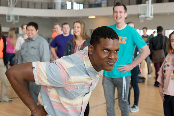 New students enjoy a free meal and spend time with all the new students.