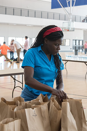 New students enjoy a free meal and spend time with all the new students.