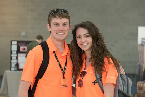 New students visit with representatives from the various campus organizations and have the opportunity to sign-up and participate.