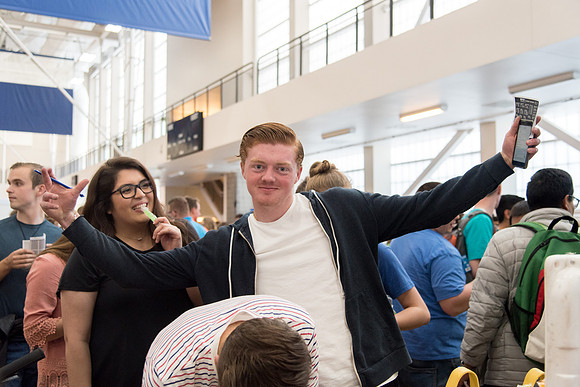 New students visit with representatives from the various campus organizations and have the opportunity to sign-up and participate.