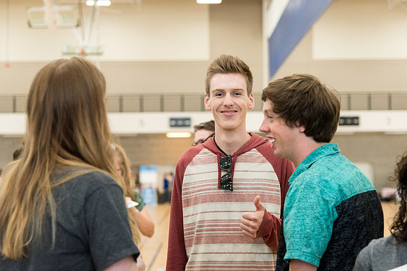 New students visit with representatives from the various campus organizations and have the opportunity to sign-up and participate.