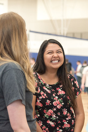 New students visit with representatives from the various campus organizations and have the opportunity to sign-up and participate.