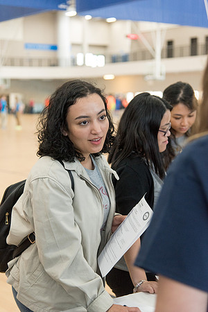 New students visit with representatives from the various campus organizations and have the opportunity to sign-up and participate.