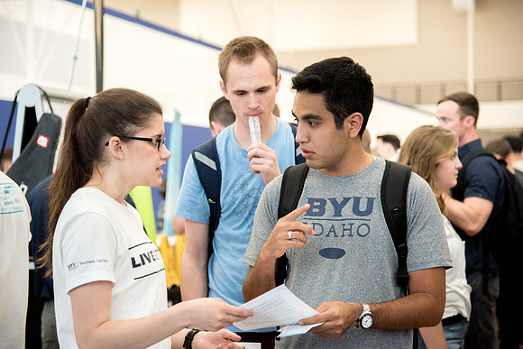 New students visit with representatives from the various campus organizations and have the opportunity to sign-up and participate.