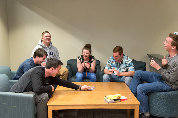 Students party and have fun at I-Night before the school starts.