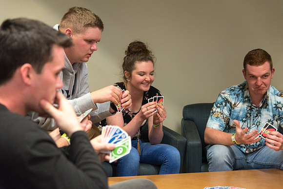 Students party and have fun at I-Night before the school starts.