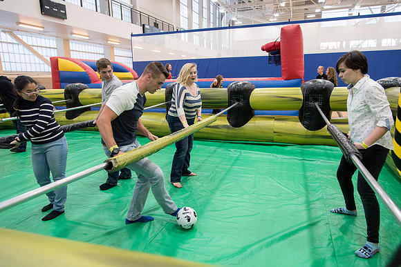 Students party and have fun at I-Night before the school starts.