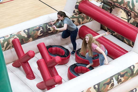 Students party and have fun at I-Night before the school starts.