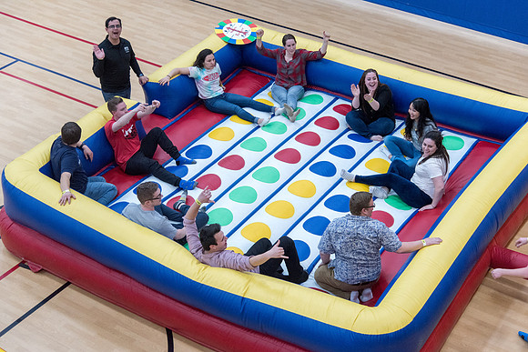 Students party and have fun at I-Night before the school starts.