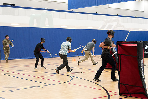 Students party and have fun at I-Night before the school starts.