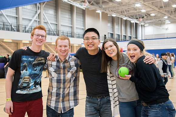Students party and have fun at I-Night before the school starts.