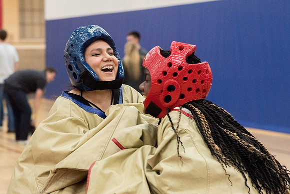 Students party and have fun at I-Night before the school starts.