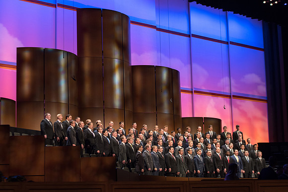 Mens Choir sings a number they sang during the Priesthood session of the recent General Conference. First Devotional of Spring semester. April 2018
