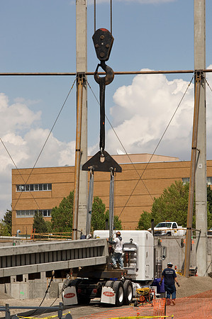 Construction on the Auditorium, later named the BYU-Idaho Center.