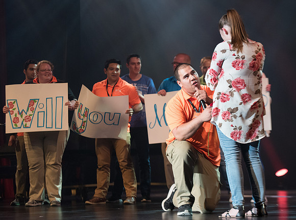 BYU-Idaho Get Connected Activities. A Student Support Volunteer asked his girlfriend to marry him during the Talent Show. Apr 2018