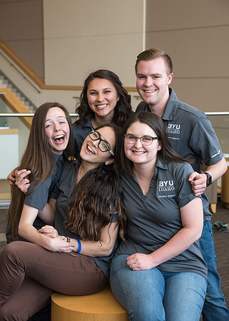 Student Support group photo in the I-Center.