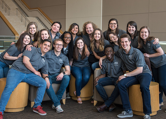 Student Support group photo in the I-Center.
