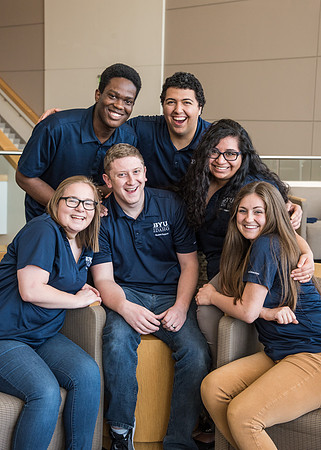 Student Support group photo in the I-Center.