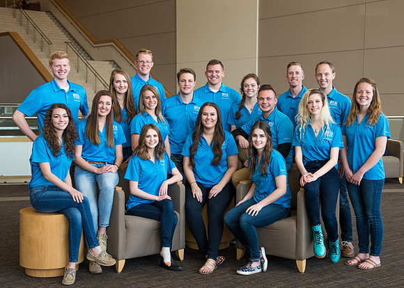 Student Support group photo in the I-Center.