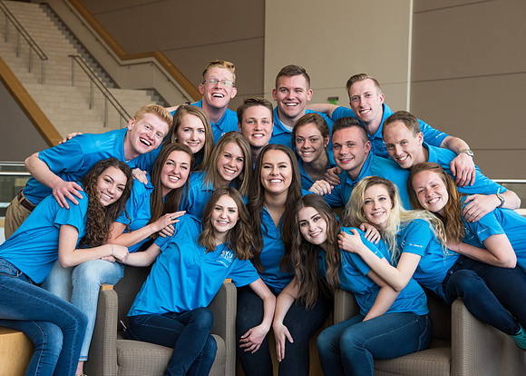 Student Support group photo in the I-Center.
