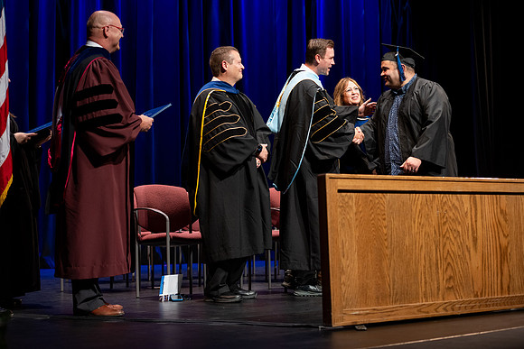 Graduates during convocation for the College of Academic Success & Interdisciplinary Studies.