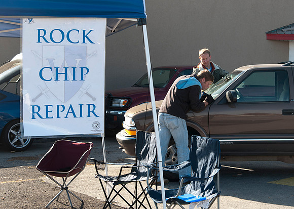 Windshield Warriors Rock Chip Repair was ran by IBC students David Leighton and Chad Fenton.